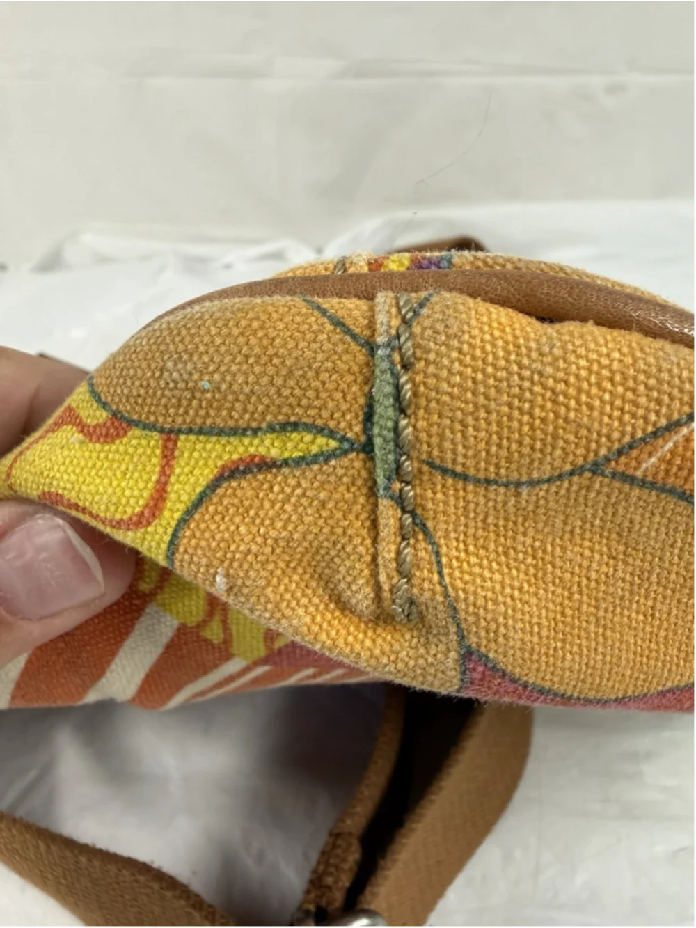 Fossil Canvas Multicolor Canvas Hippy Boho crossbody